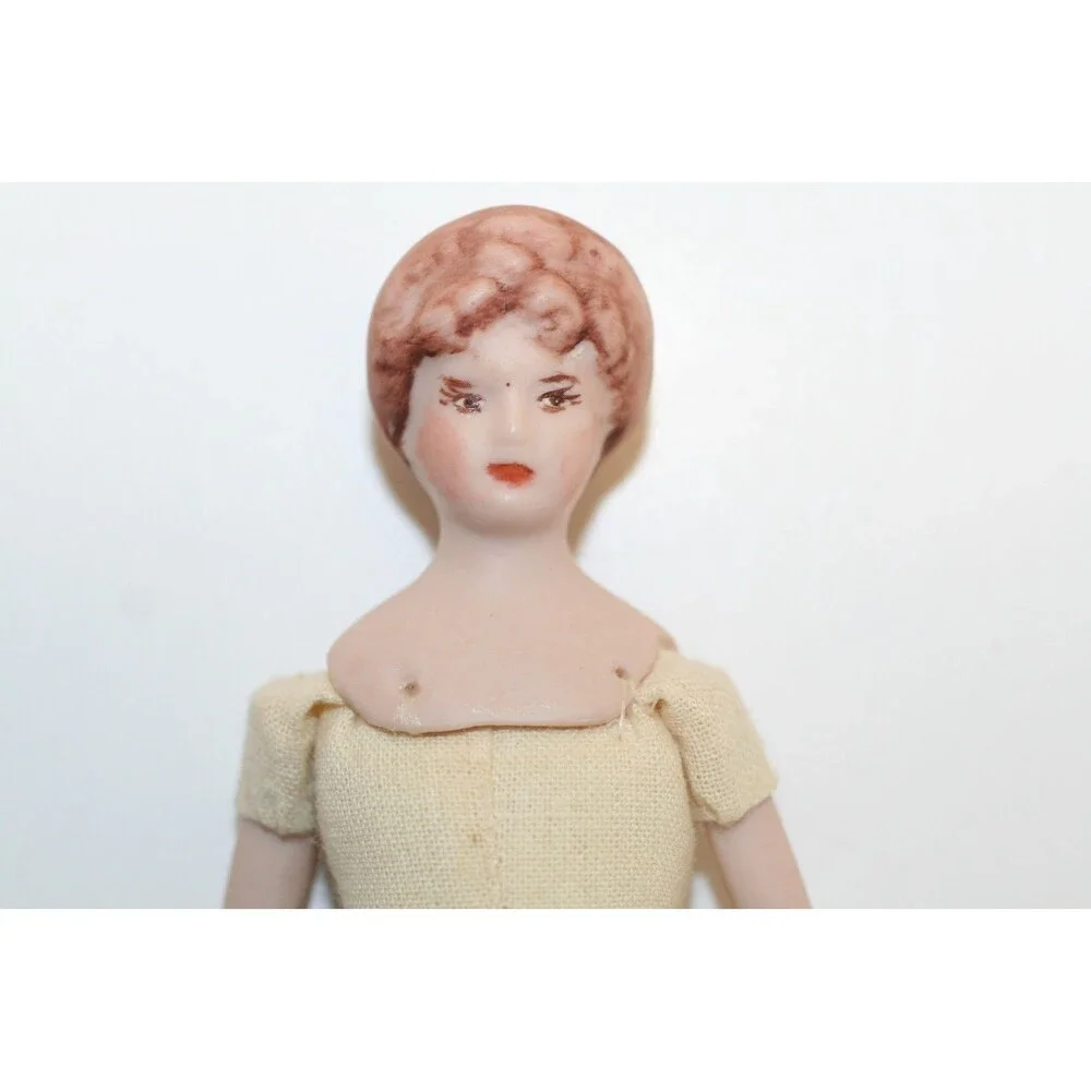 Antique German Bisque Shoulder Head Doll 6